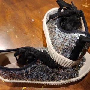 Zara Girls Glitter Sneakers